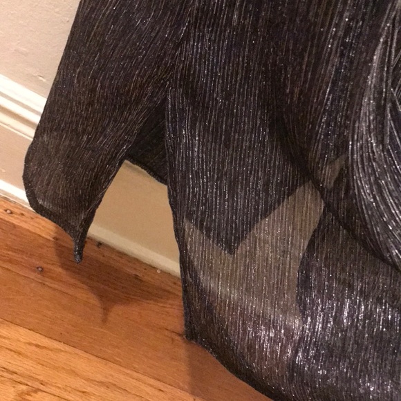 Gunmetal/MetallicBlack/Silver SpaghettiStrap Dress - Picture 9 of 12